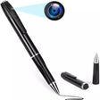 SpyWfi Ballpoint Pen with Hidden Spy 1080P Camera in disassembled and assembled state
