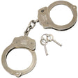 Streetwise Double Lock Solid Steel Handcuffs Nickel with 2 keys