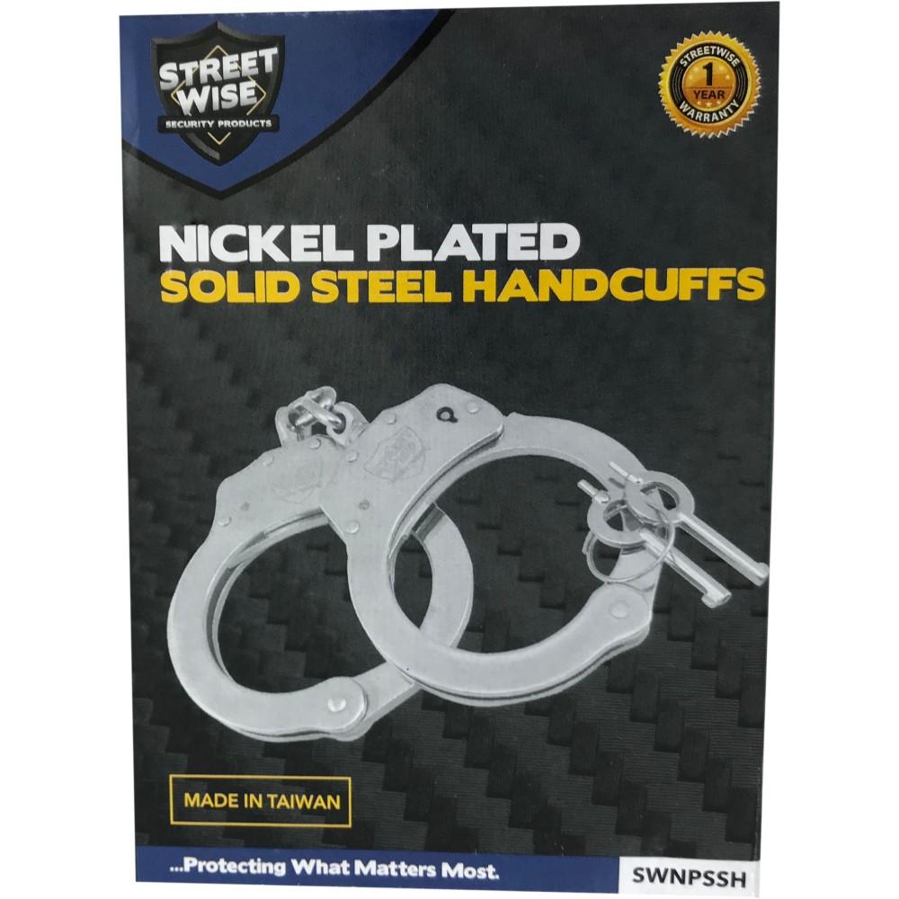 Streetwise Real Nickel Handcuffs In Packaging