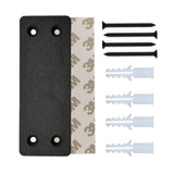 Streetwise Concealed Magnetic Gun Mount kit including 3M adhesive tape, four black screws, and four white wall anchors