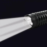 a photo of Streetwise™ Expandable 19" LED Stun Gun Baton 30M with its flashlight on.