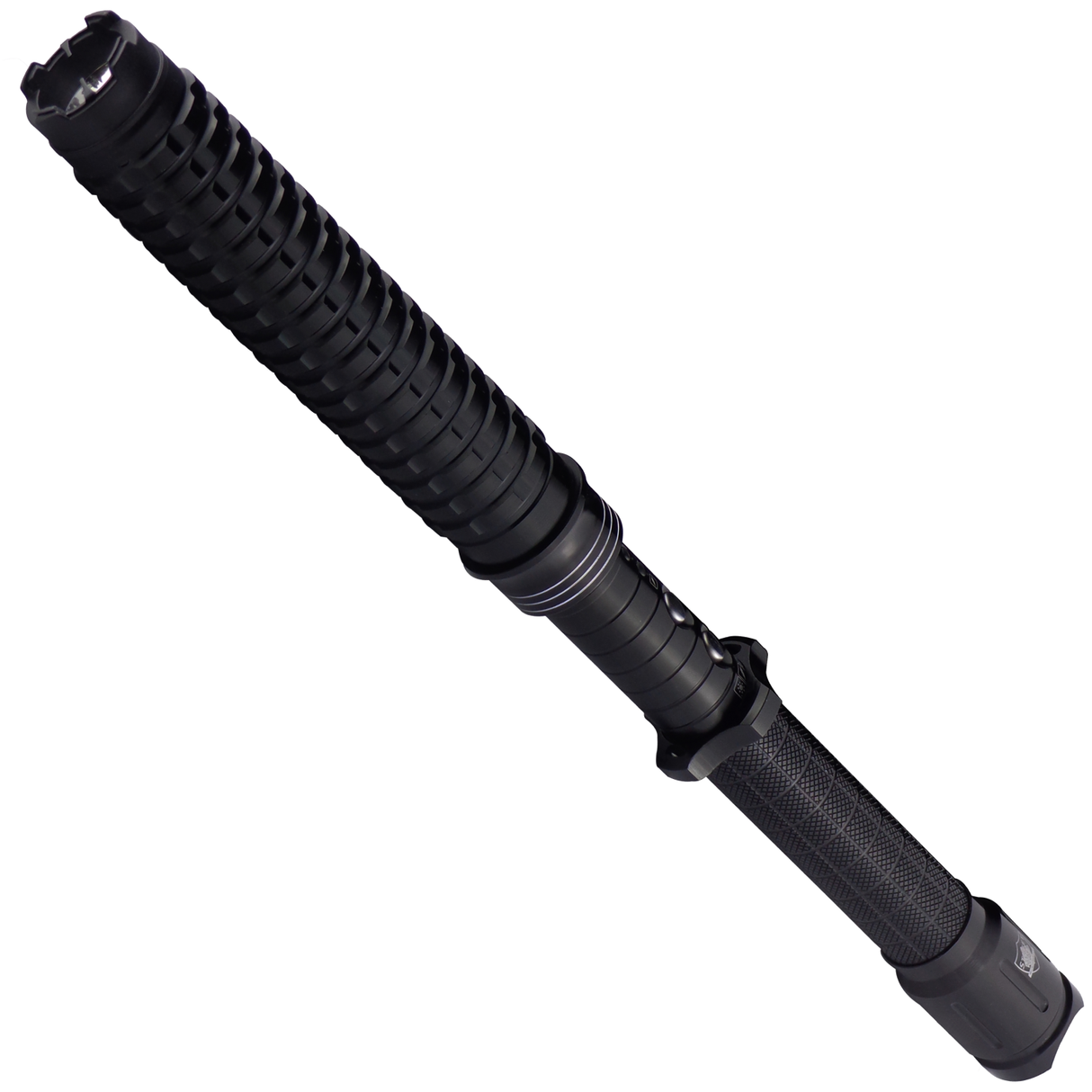 a retracted version of the Streetwise™ Expandable 19" LED Stun Gun Baton.