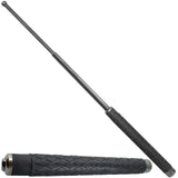 26" Streetwise Expandable Solid Steel Baton in an extended and collapsed form