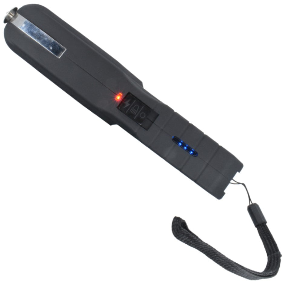 Sideview of Streetwise Grab Guard LED Alarm Stun Gun 120M showing its indicator light