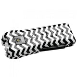  Streetwise™ Ladies' Choice LED Stun Gun Alarm 21M with a black and white chevron pattern.