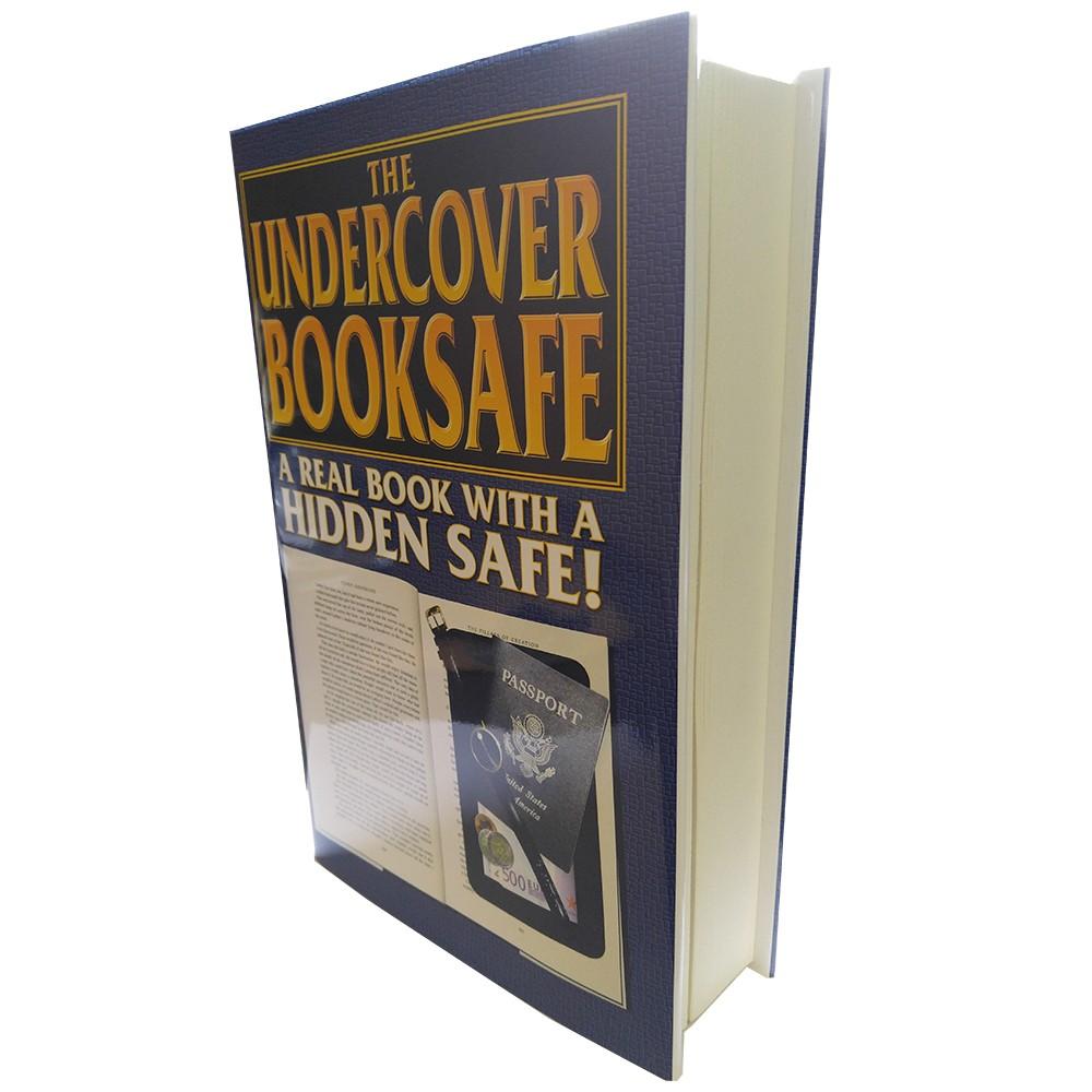 An angle view of a Large Hardbound Hidden Diversion Book Safe from Streetwise