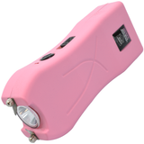 Angle view of a Pink Mini Rechargeable Stun Gun from Streetwise