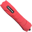 Front view of black Streetwise Serpent LED Glass Breaker Stun Gun 83M 