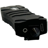 Closeup view of Glass breaker tip of Streetwise Serpent LED Glass Breaker Stun Gun