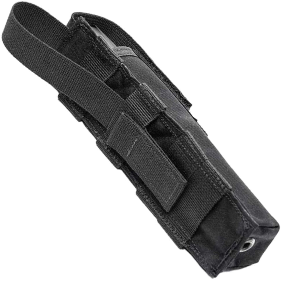 a back view of the TASER Strikelight Nylon Holster w/ Velcro Belt Loop