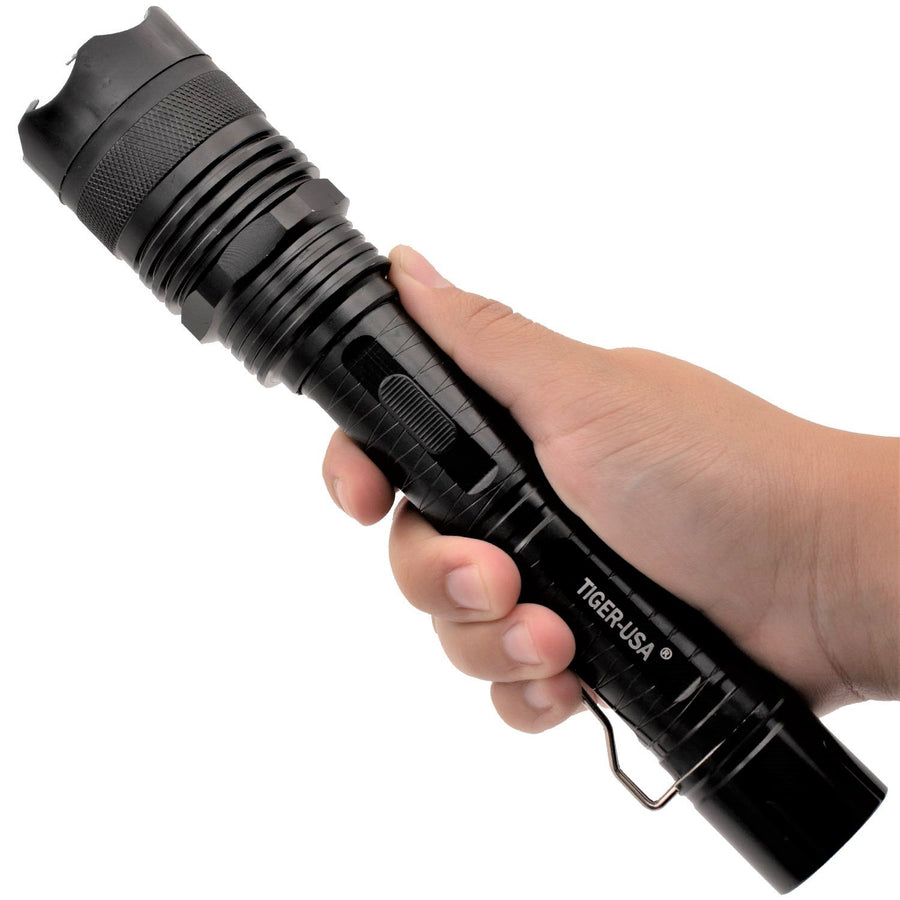 Tiger-USA Xtreme® Tactical Stun Gun Flashlight 100M