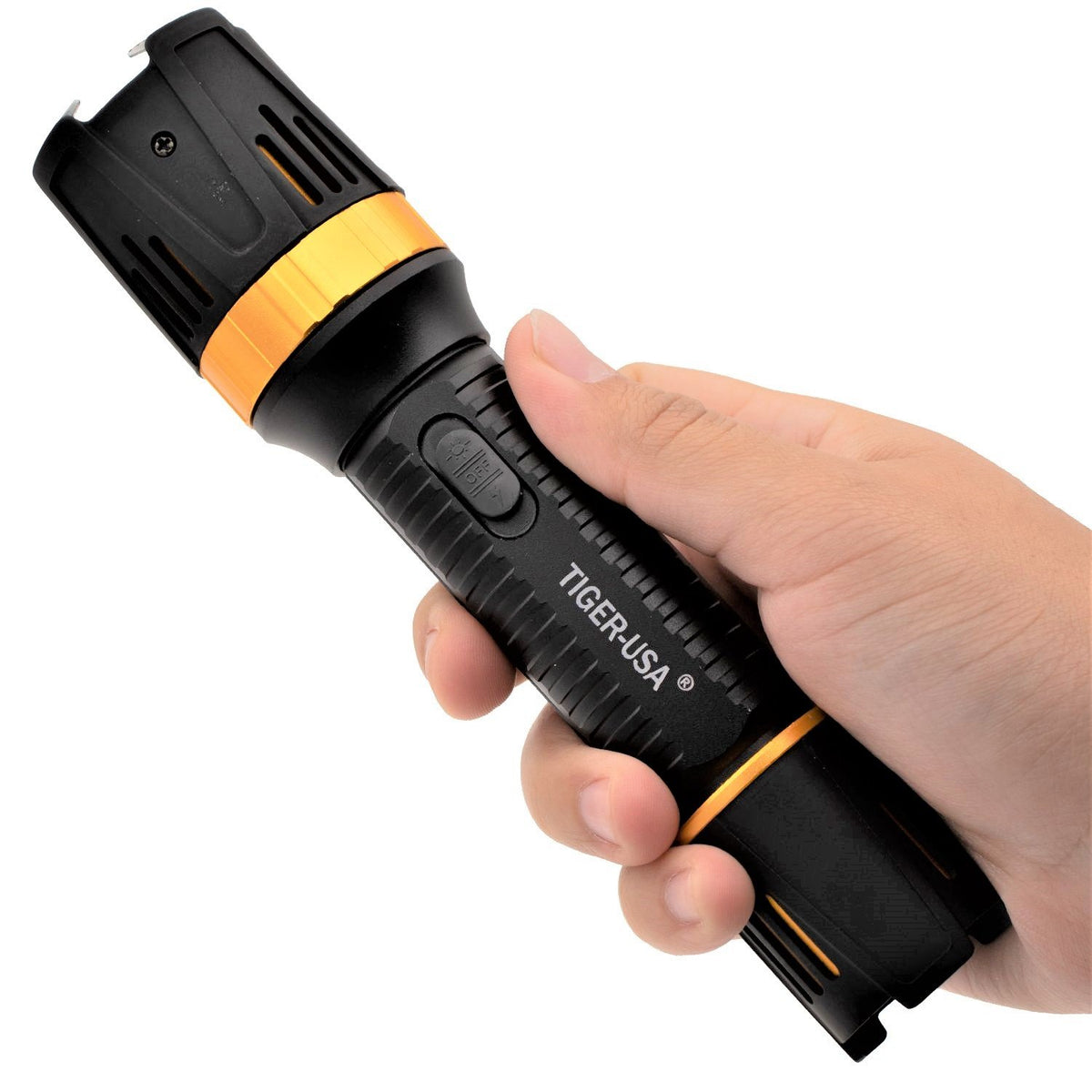 Tiger-USA Xtreme® Rechargeable Police Stun Gun Flashlight 90M - The Home  Security Superstore