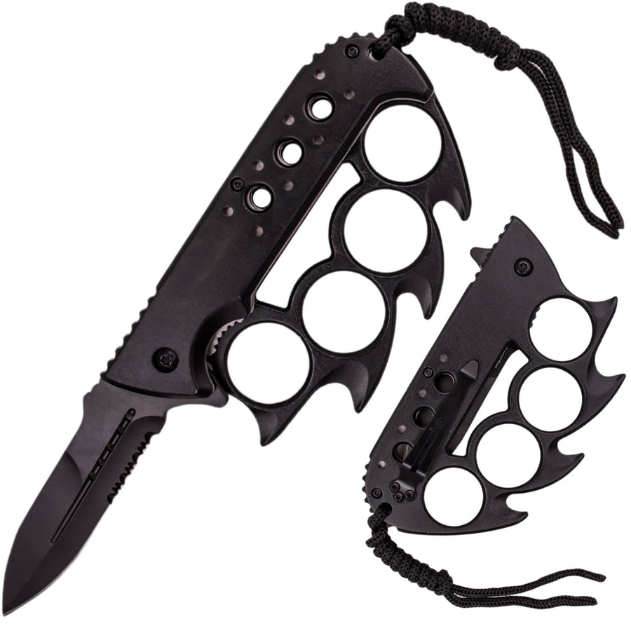 Tiger-USA® Elite Claw Knuckle Duster Trench Knife 3.25" w/ Paracord