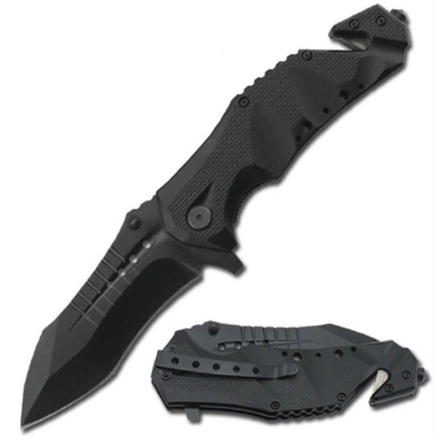 ElitEdge® Stainless Steel Tactical Rescue Folding Knife 3.75"