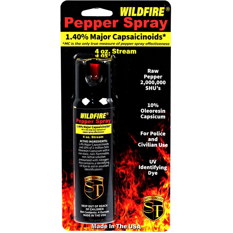 WildFire® 1.4% MC Twist-Top Pepper Spray Stream 4 oz.