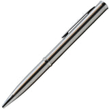 2.13" Silver Concealed Stainless Steel Serrated Pen Knife with cap on