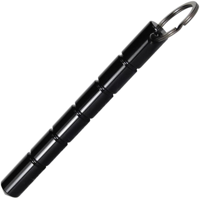 5.5" Black Tactical Pointed Tip Aircraft Aluminum Kubotan from WeaponTek