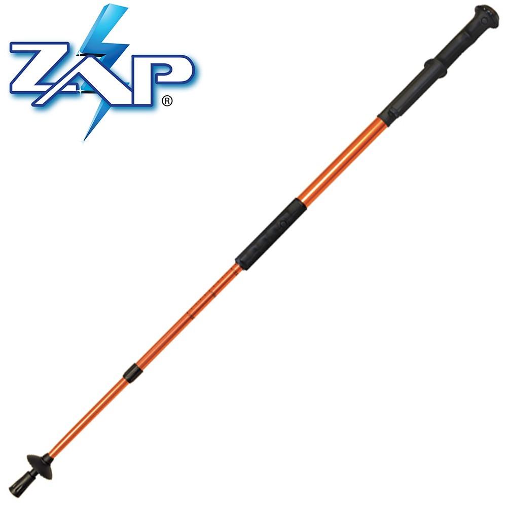 a fully extended view of the ZAP Hike 'n Strike™ LED Stun Gun Staff 950K
