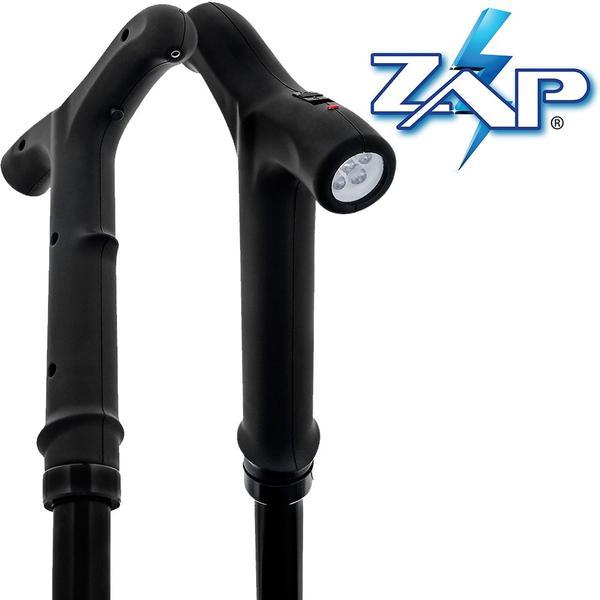 ZAP Rechargeable LED Stun Gun Walking Cane handle