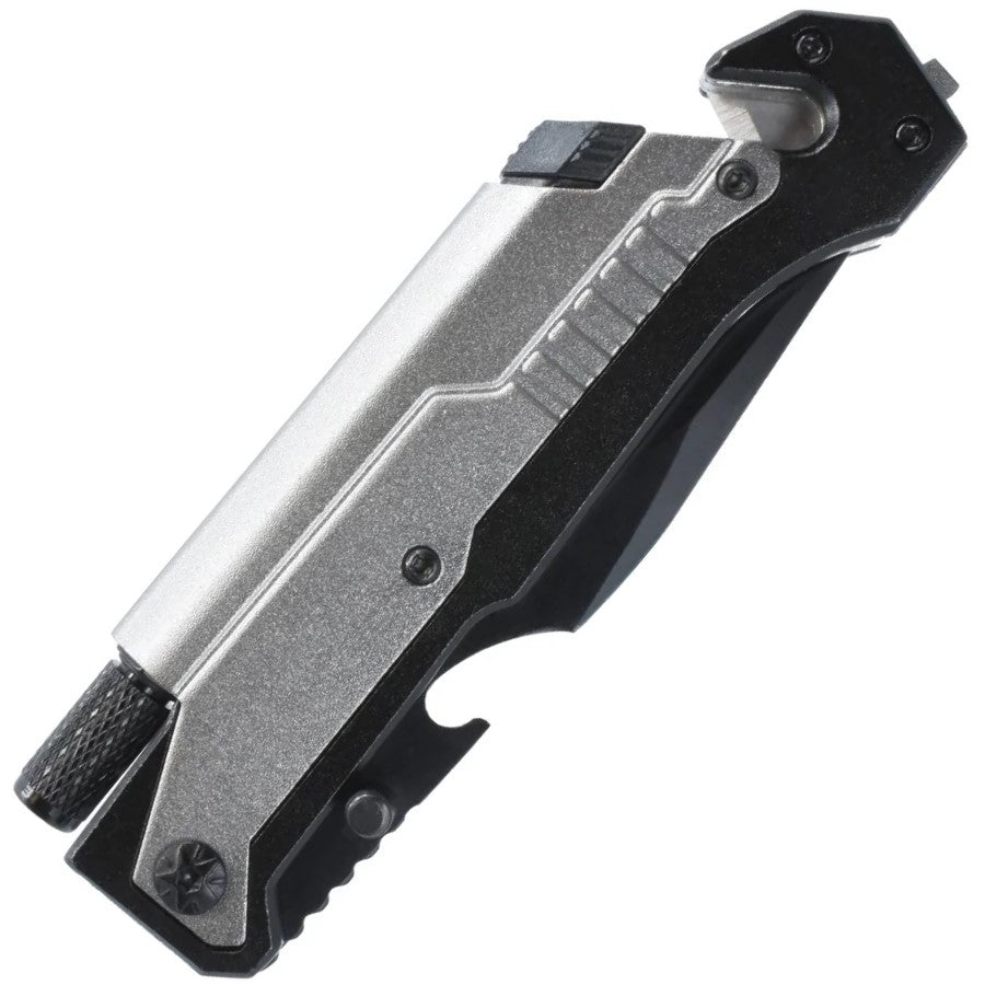 ElitEdge® 5-in-1 Folding Knife w/ LED Light & Fire Starter