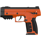 side view or black and orange Byrna LE Pepper Non-Lethal Self-Defense Projectile Gun