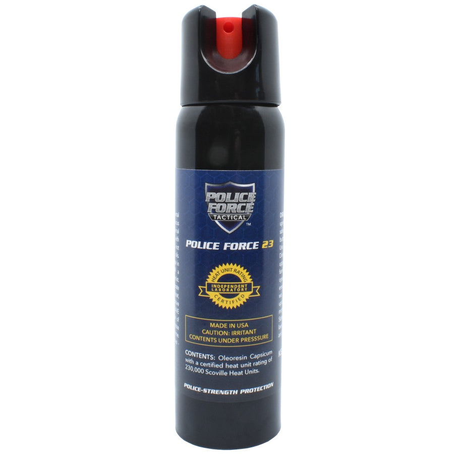 Police Force Tactical 23 Twist-Top Pepper Spray 4 oz. Stream