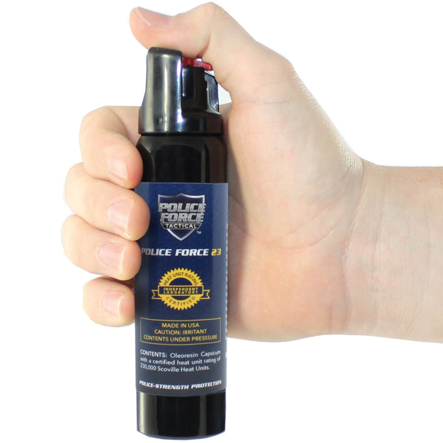 Police Force Tactical 23 Twist-Top Pepper Spray 4 oz. Stream