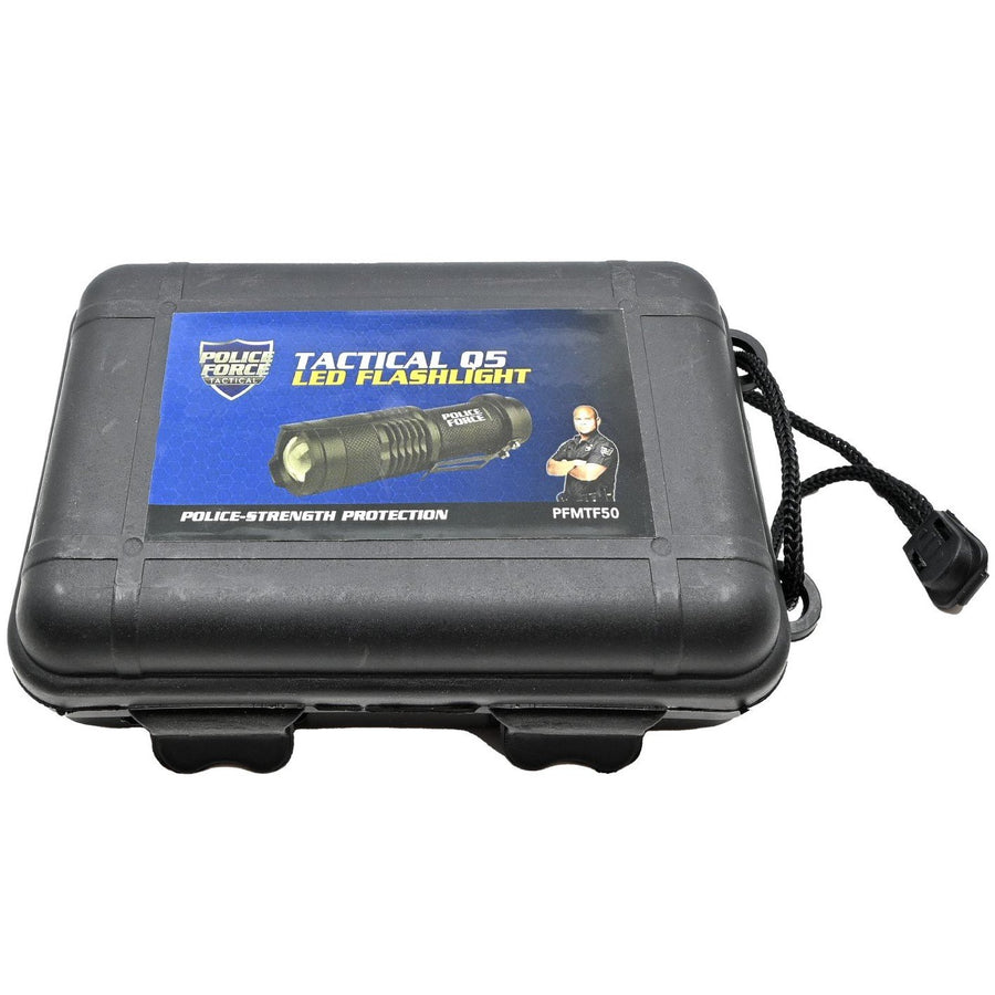 Police Force Tactical 3.5'' Mini Q5 LED Zoom Flashlight 220 Lm