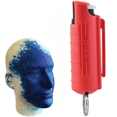 Eliminator™ Blue Heat Keychain Pepper Spray w/ Marking Dye - Eliminator Pepper Spray