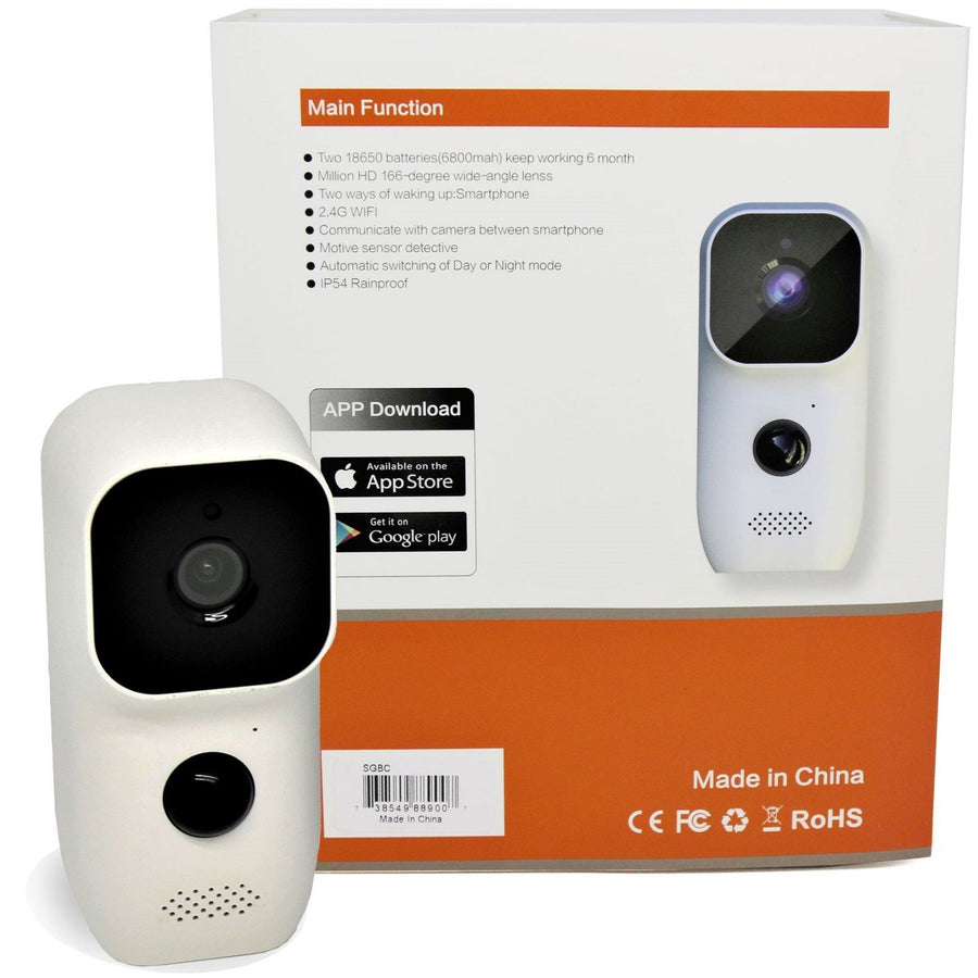 SG Home® IR Indoor/Outdoor Solar Security Camera Kit 1080p HD WiFi