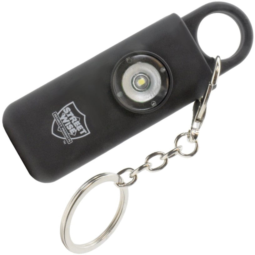 Streetwise™ SOS Pull Pin Keychain Alarm 130dB w/ Strobe Light
